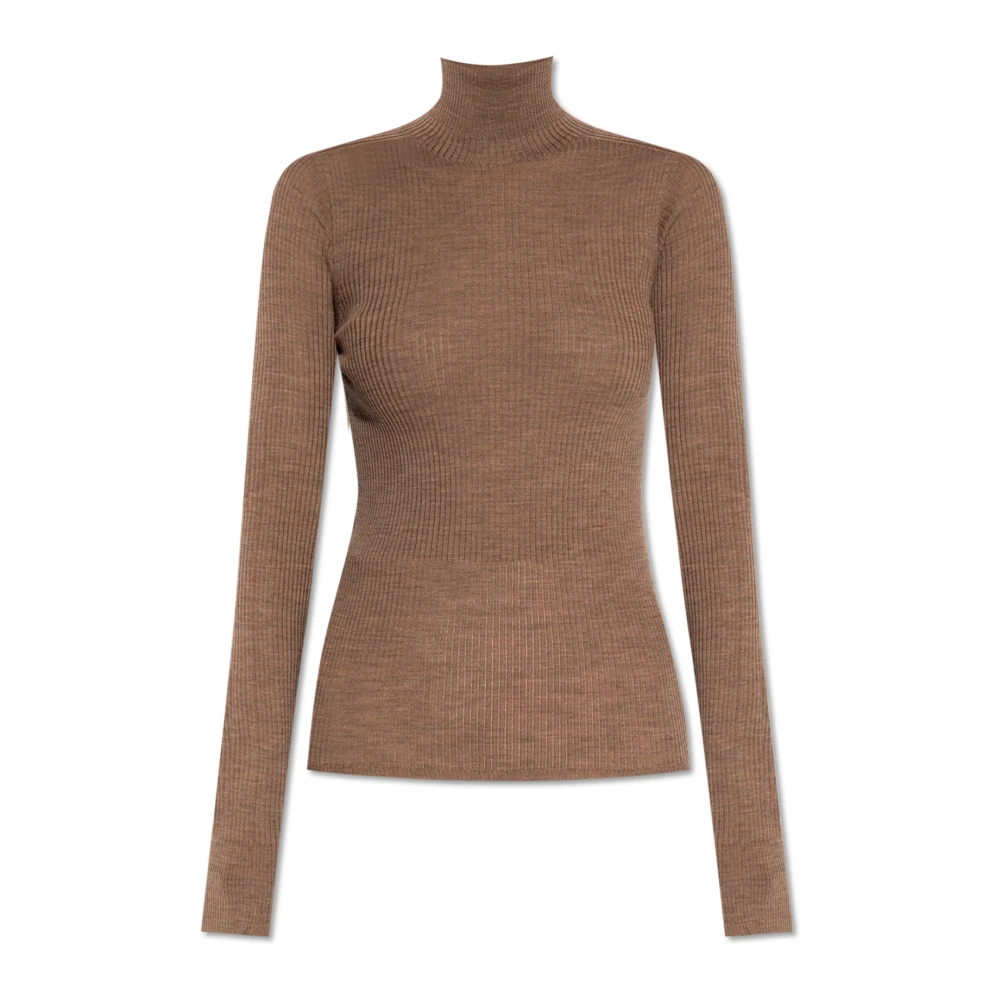 SPORTMAX Wollen coltrui Flavia Brown Dames