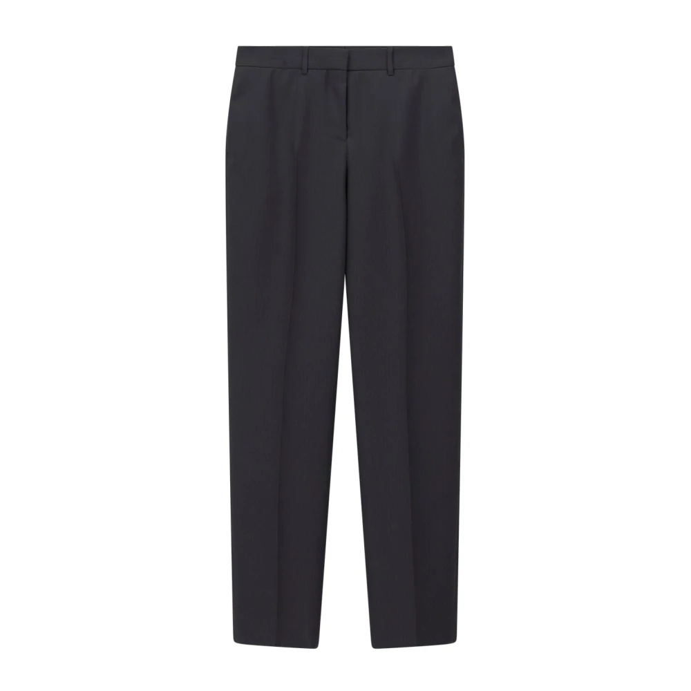 Givenchy Women's Black Pinstripe Wool Straight Trousers - Straight Trousers - 2XL - Trousers