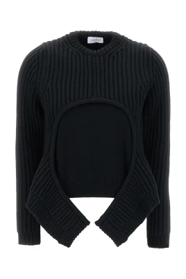 Cut-out Crewneck Knitwear
