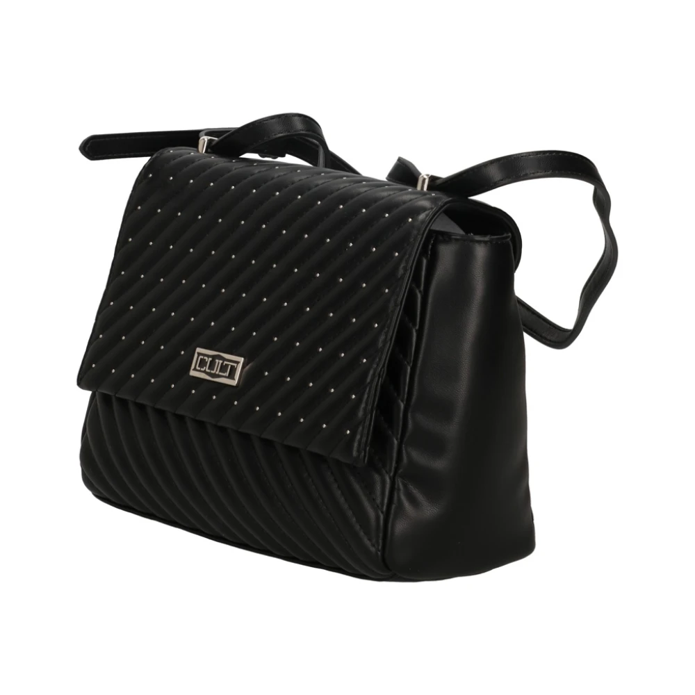Cult Zwarte Schoudertas Medium Flap Black Dames