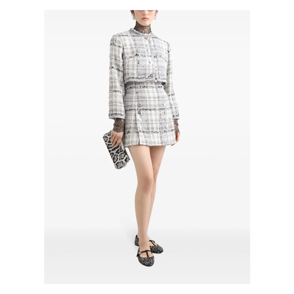 Dolce & Gabbana Elegante Jurk S8100 Gray Dames