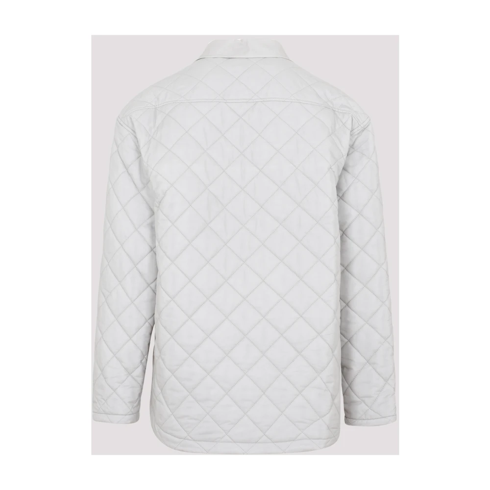 EgonLab Gewatteerd Grijs Overhemd Ss23 Gray Heren