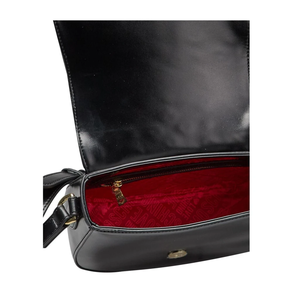 Love Moschino Schoudertas met logodetails Black Dames