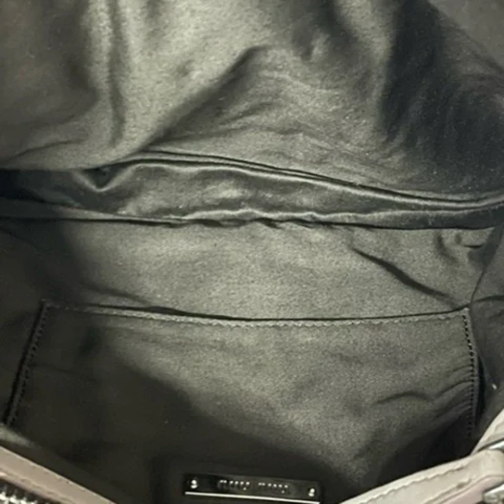 Miu Pre-owned Leather shoulder-bags Gray Dames