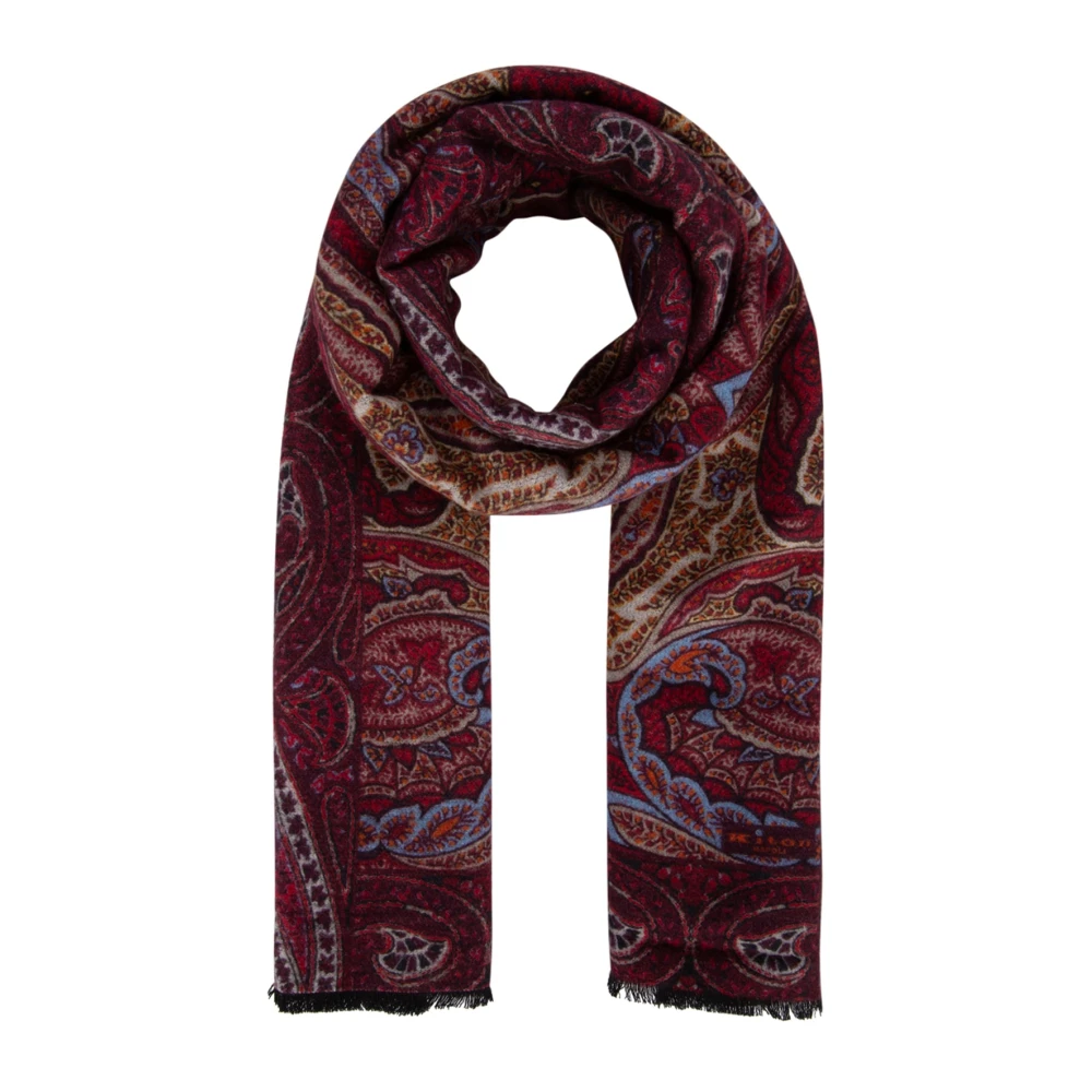 Kiton Fashionable Scarf for All Multicolor Heren