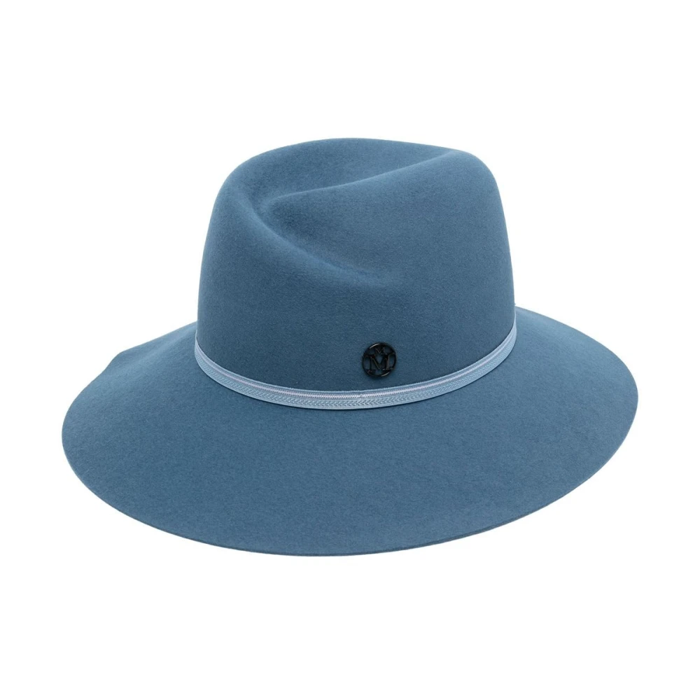 Maison Michel Clear Blue Virginie Fedora Hat Blue Heren