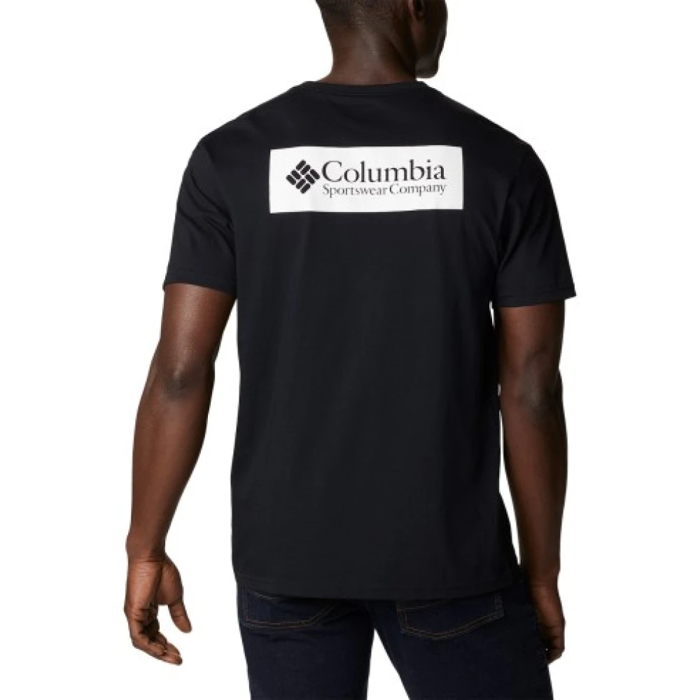 Columbia Heren Katoenen T-Shirt Black Heren