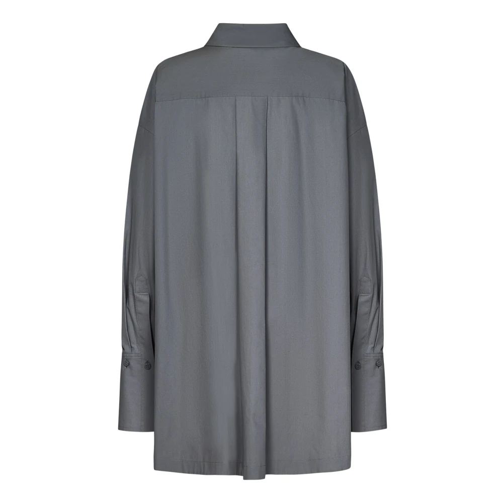 The Attico Grijze Klassieke Kraag Shirt Gray Dames