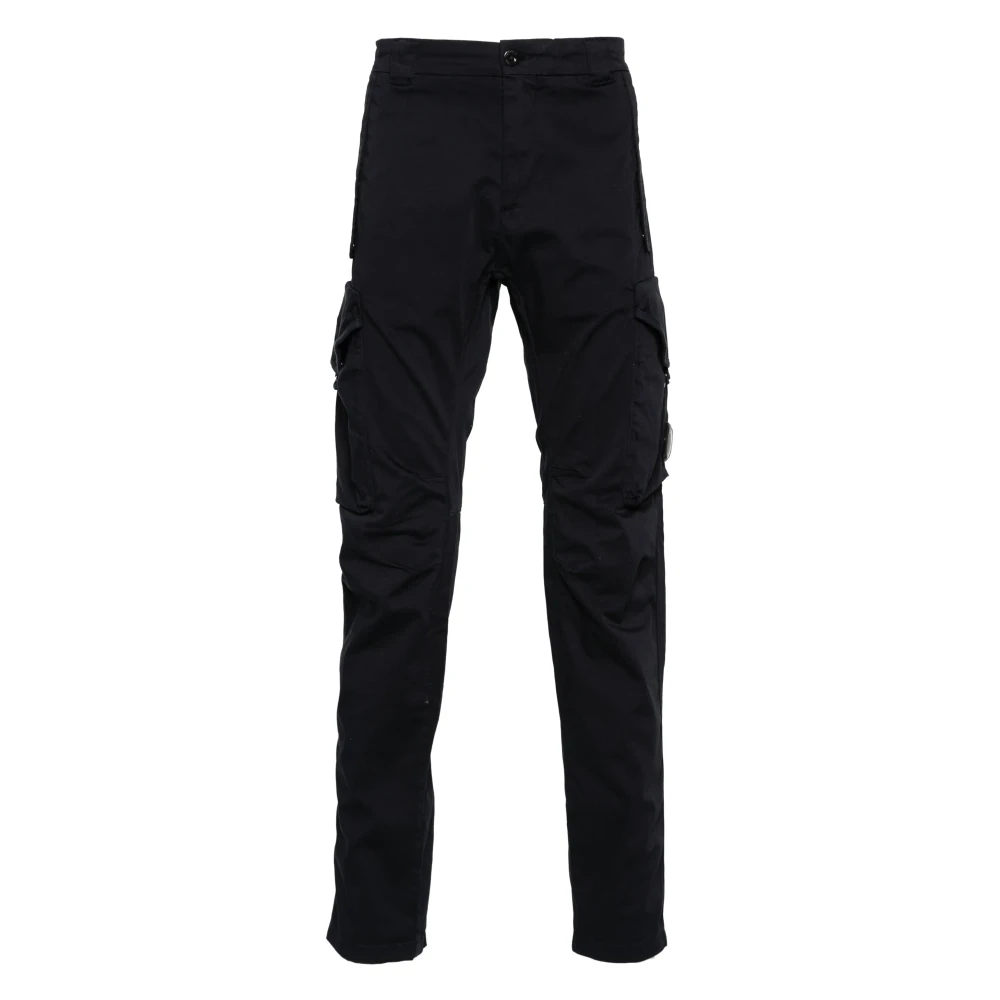 C.P. Company Blauwe Cargo Broek met Drukknoopsluiting Blue Heren