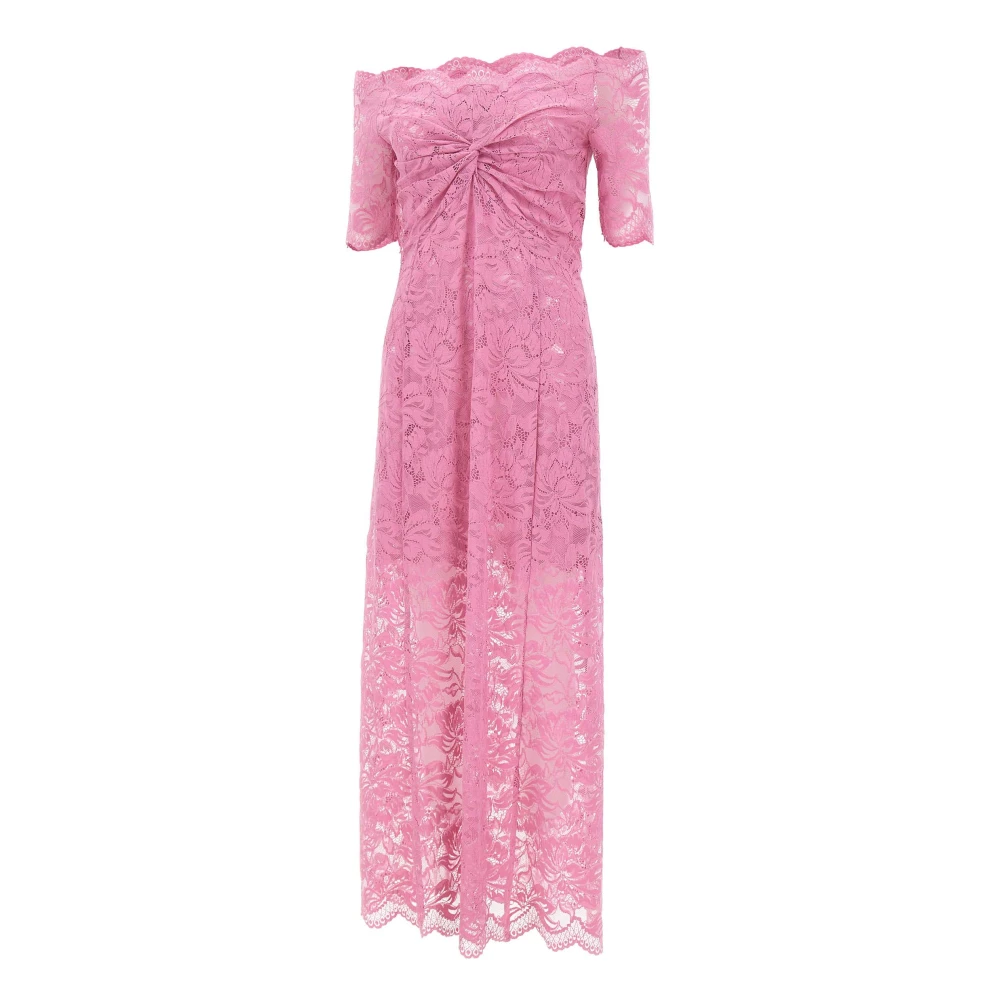 Rabanne Mujer Rosado - Vestido Maxi De Encaje - Dresses - Rosa - S