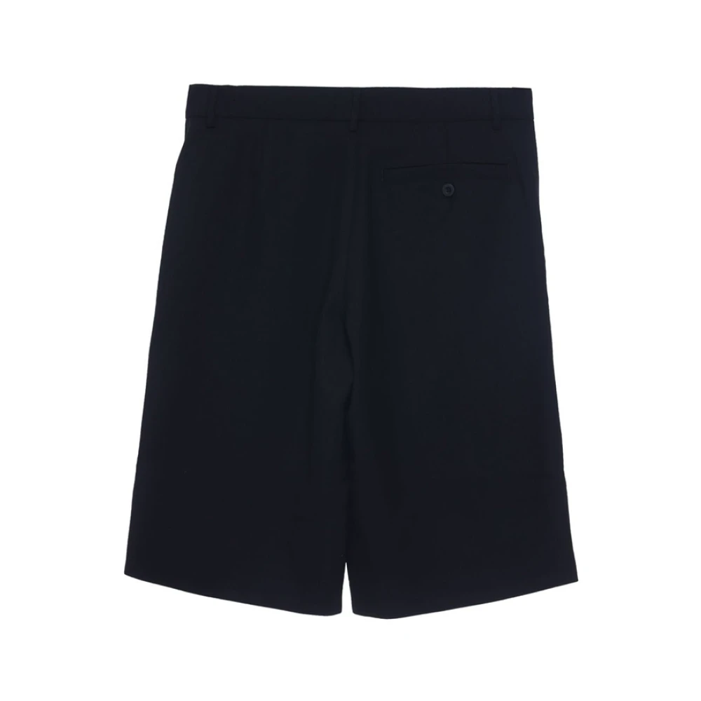 Gr10K Zwarte Wollen Shorts op Black Heren