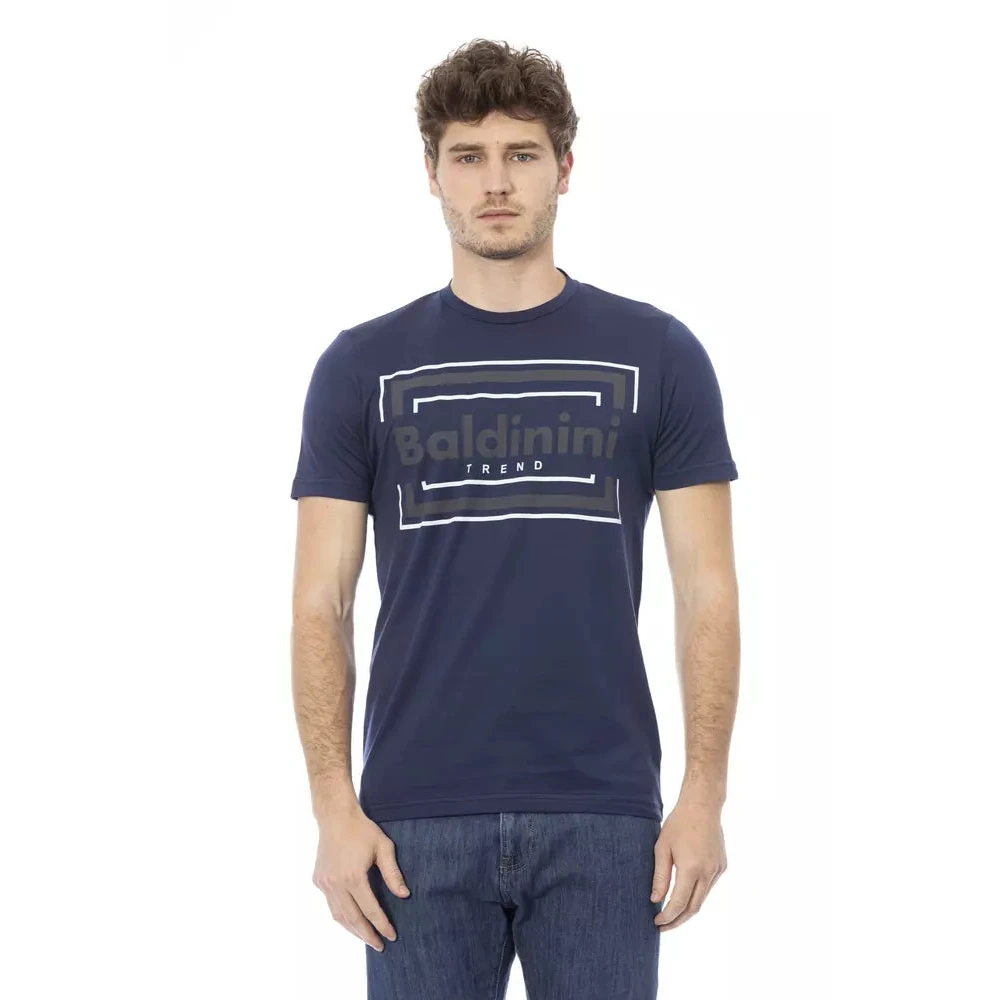 Baldinini Trendig blå bomulls-T-shirt Blue, Herr