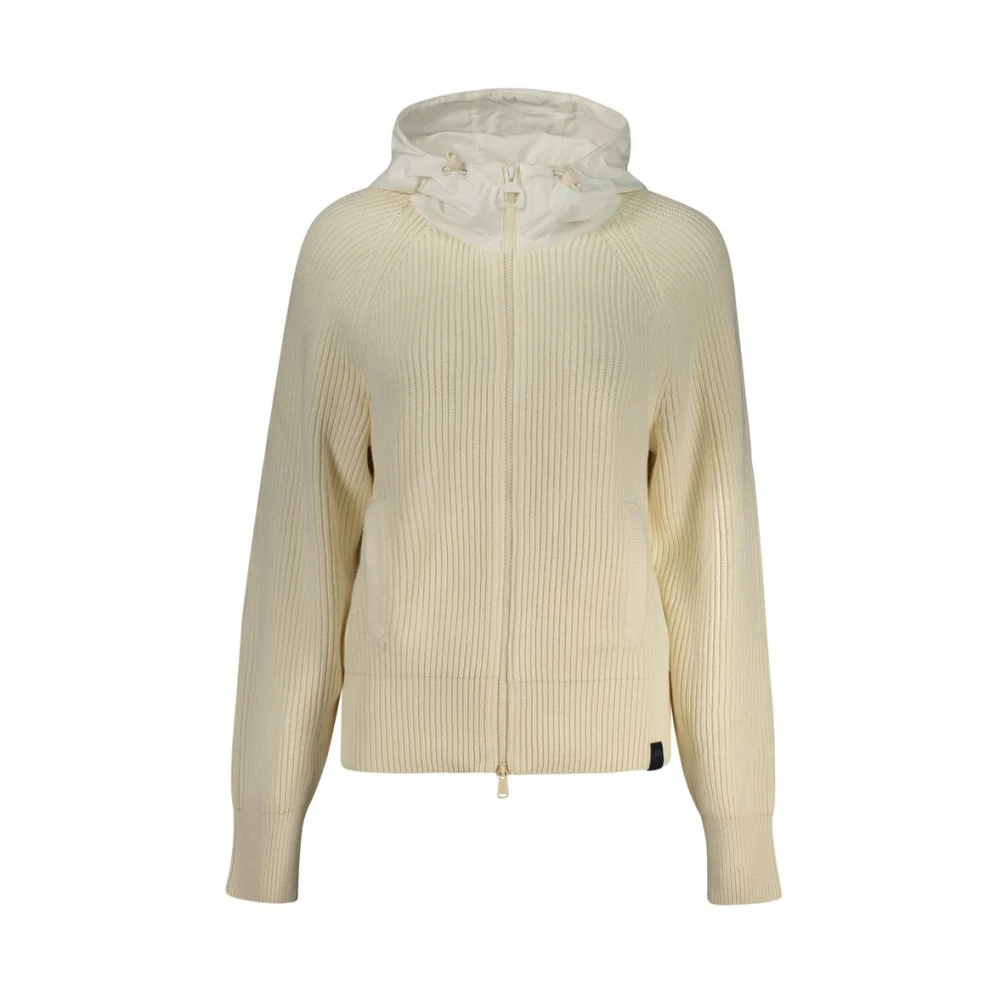 North Sails Women's Beige Hooded Zip Cardigan - Cardigans - Xl - Knitwear