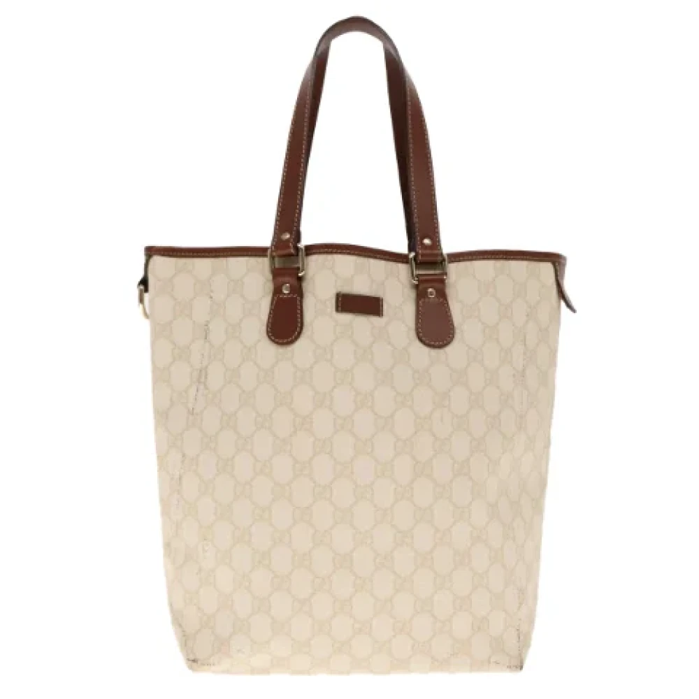 Gucci Vintage Pre-owned Leather totes Yellow Dames