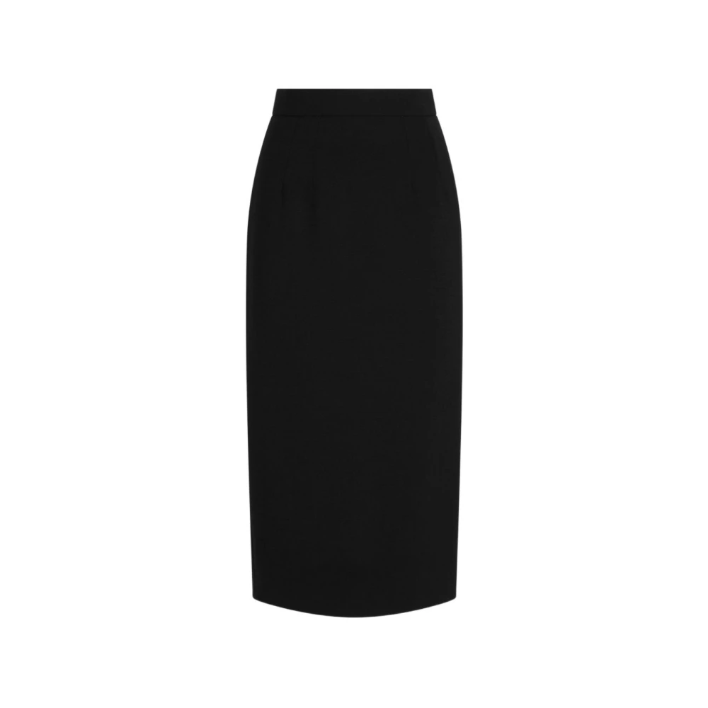 Dolce & Gabbana Wool Pencil Skirt - Female - Pencil Skirts - Black - L - Skirts