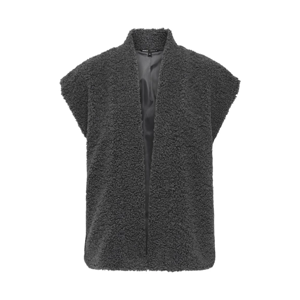 Only Teddy Vest Magnet Freewear Grijs Gray Dames