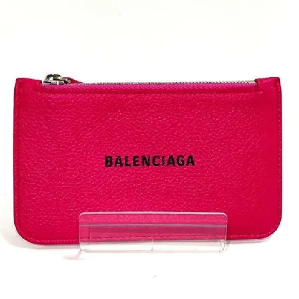 Balenciaga Vintage Pre-owned Leather wallets Pink Dames
