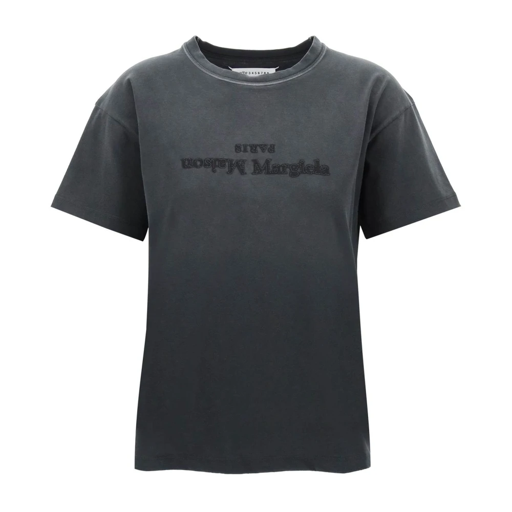 Maison Margiela Women's Black Reverse Logo T-Shirt