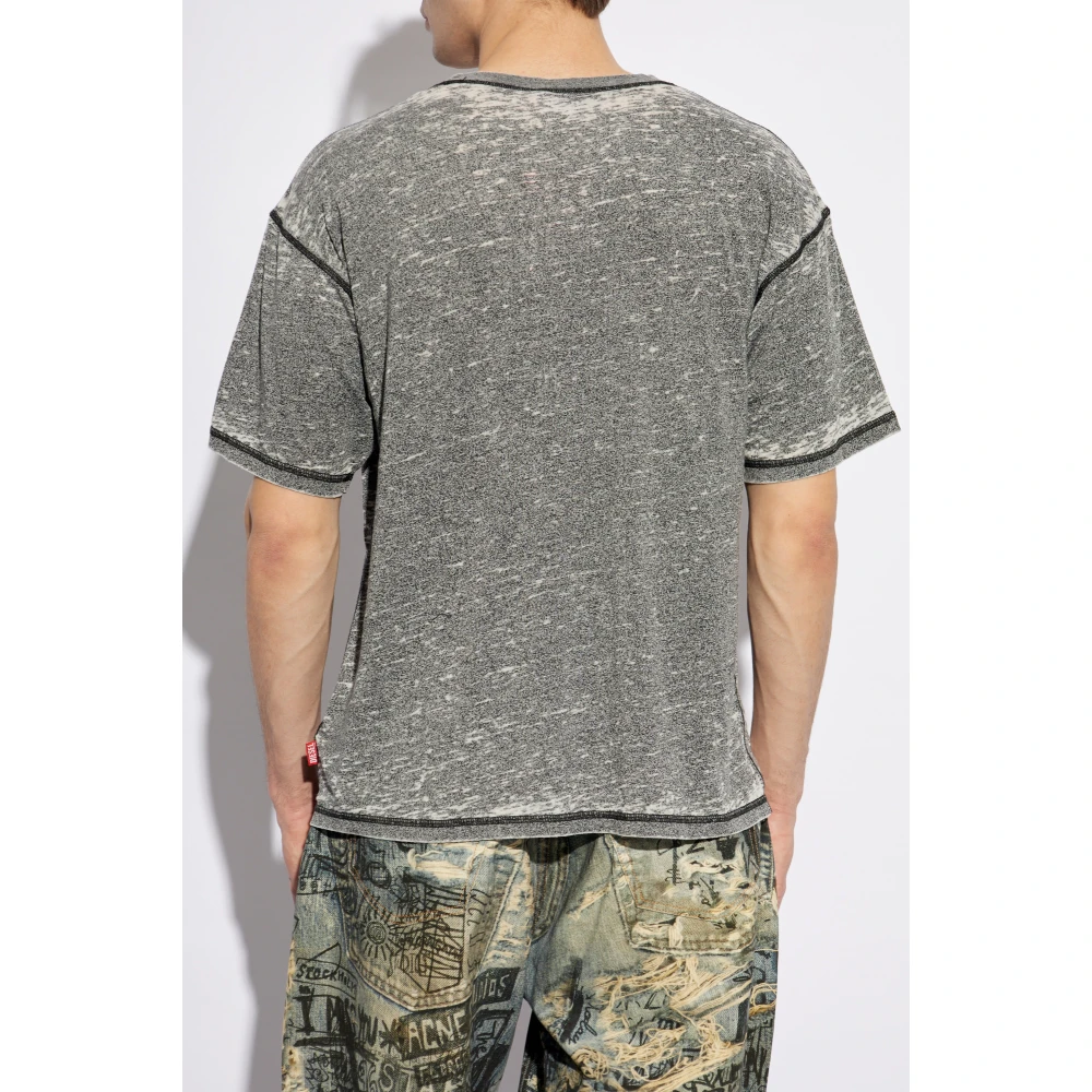 Diesel T-shirt T-Boxt-Pak Gray Heren