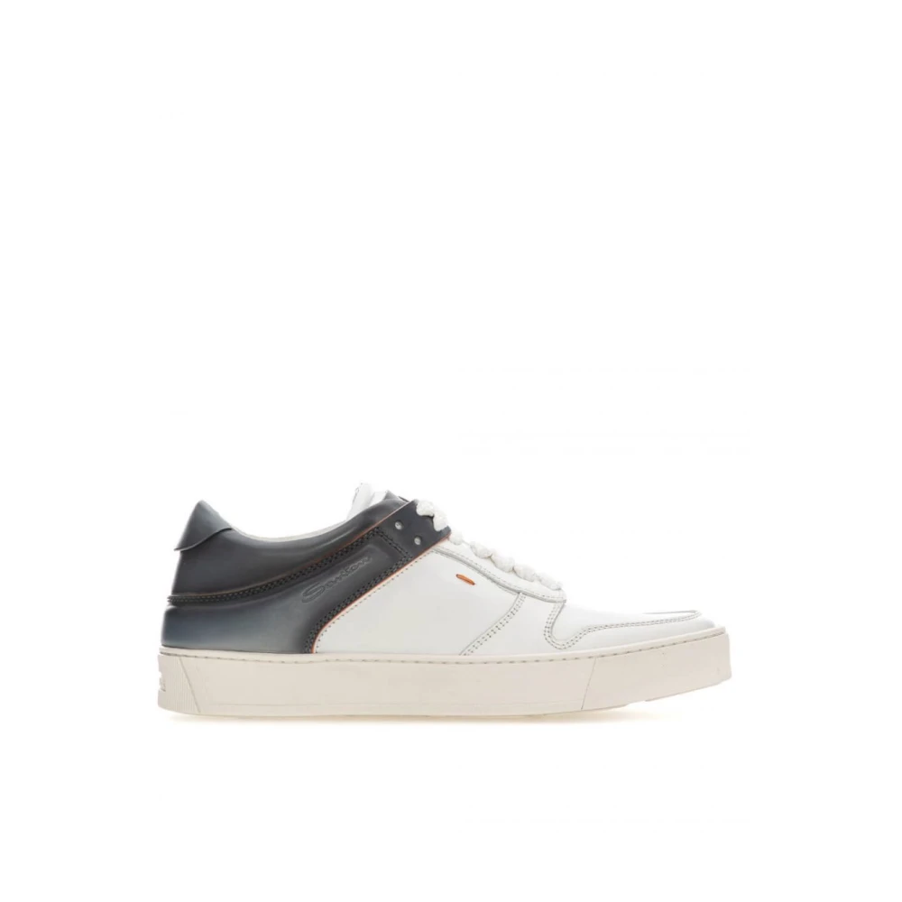 Santoni Men's White Casual Sneakers