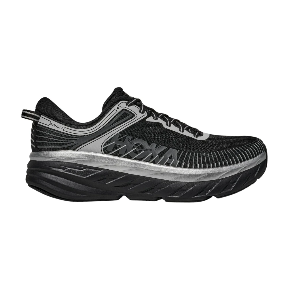 Hoka One One Men's Black Running Shoes, 11 Uk, Bondi 7 Trainers