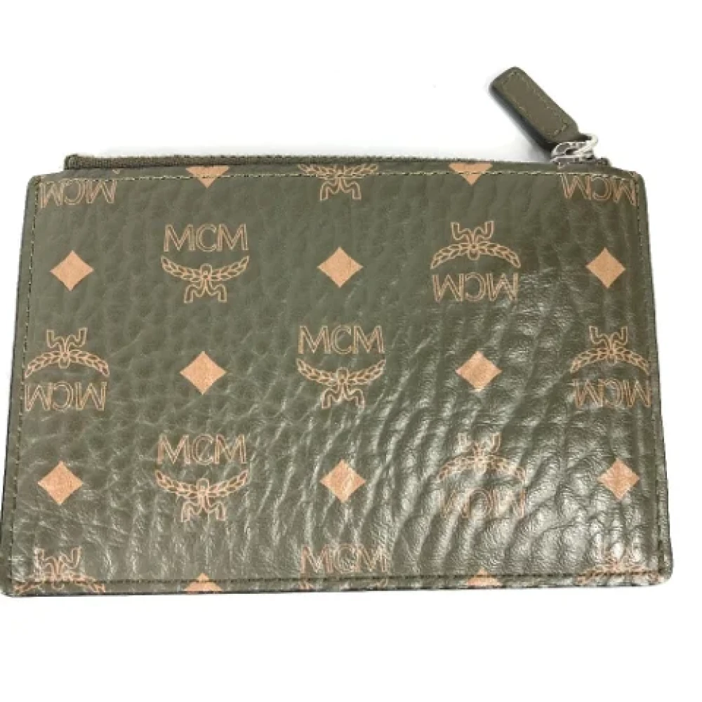 MCM Pre-owned Leather wallets Brown Dames