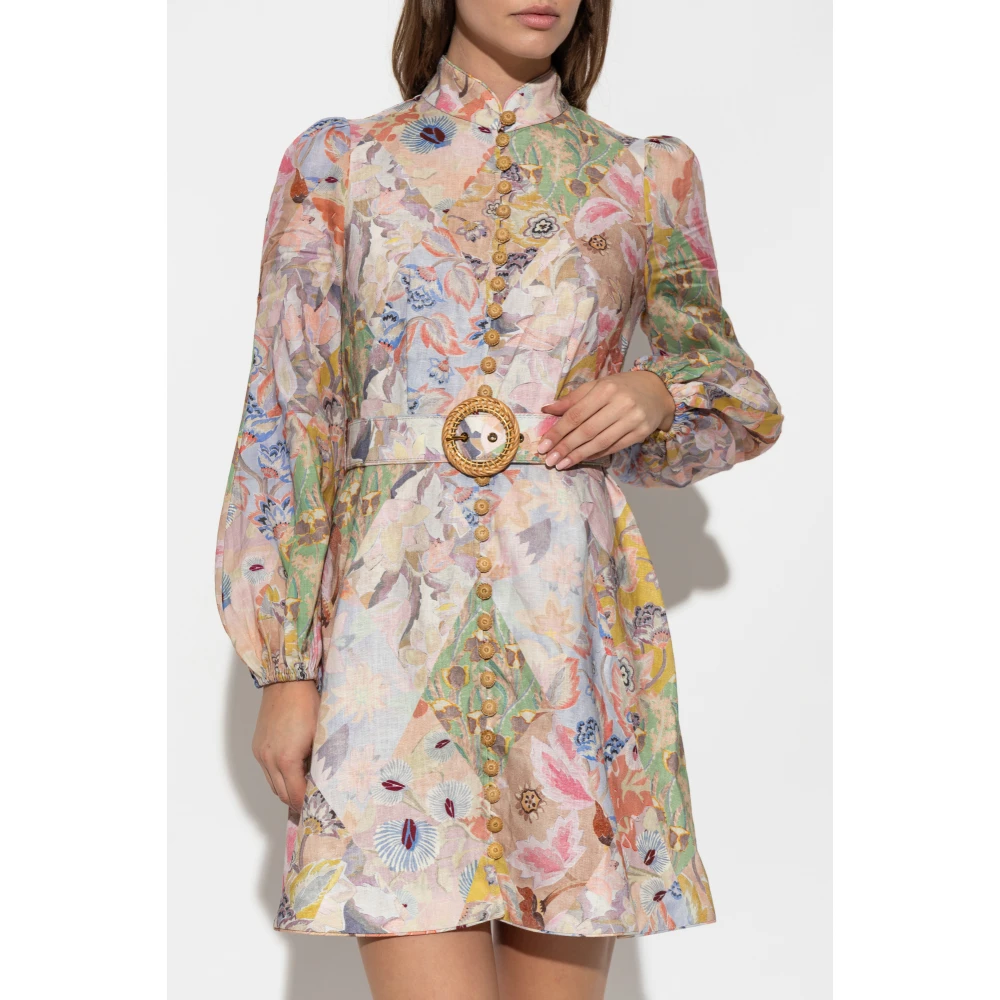 Zimmermann Linnen Jurk Multicolor Dames