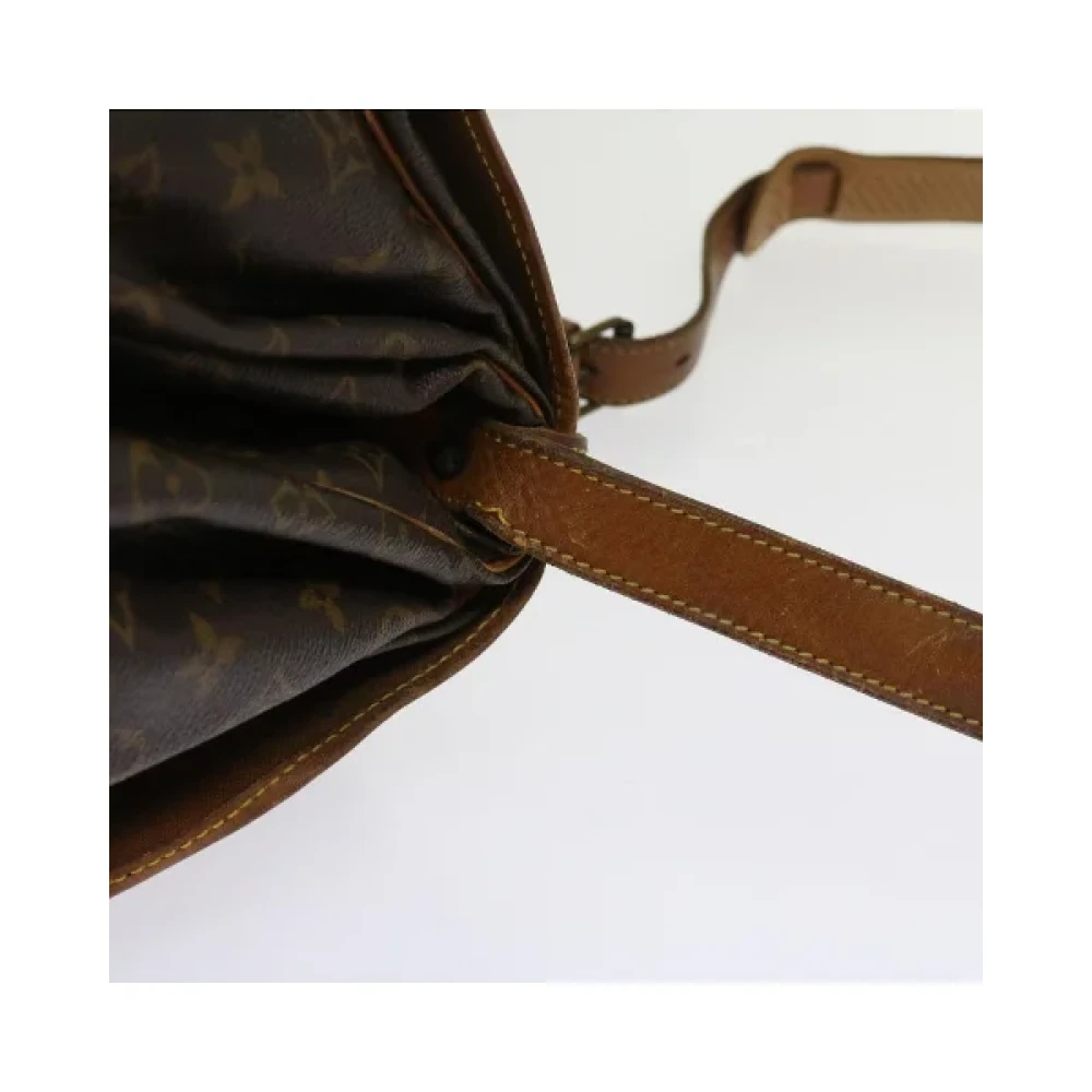 Louis Vuitton Vintage Pre-owned Coated canvas shoulder-bags Brown Dames