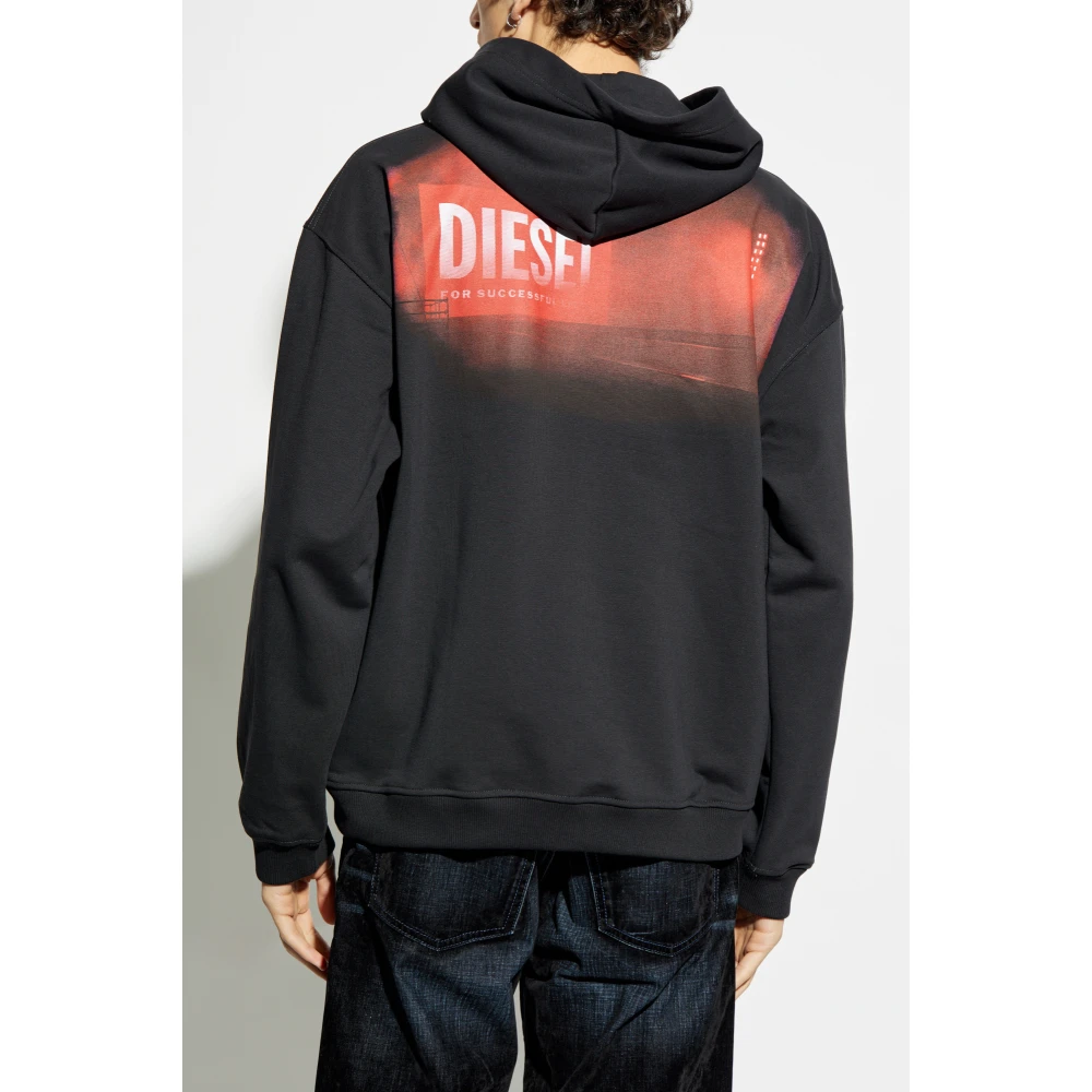 Diesel Sweatshirt S-Boxt-Hood Black Heren