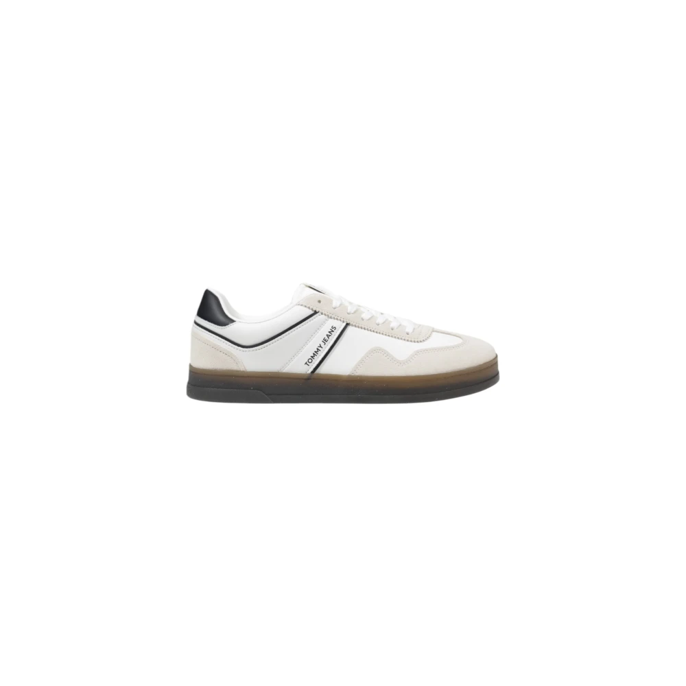 Tommy Jeans Black Leather Trainers Spring/Summer Collection - Male - Sneakers - 11 Uk - Shoes
