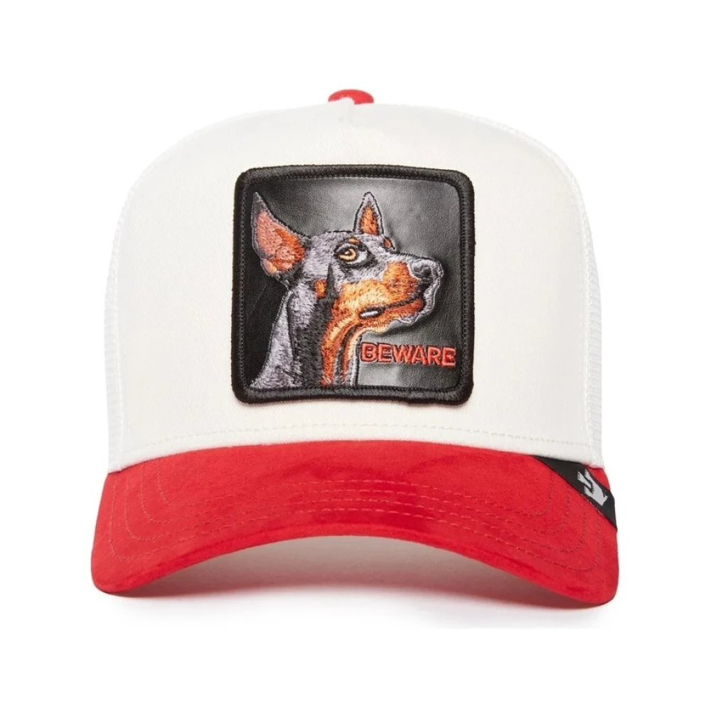 Goorin Bros Witte Doberman Suede Trucker Cap White Heren