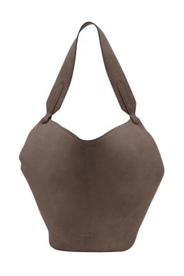 Lotus Mini Suede Leather Bag
