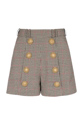 Ullshorts med knappar