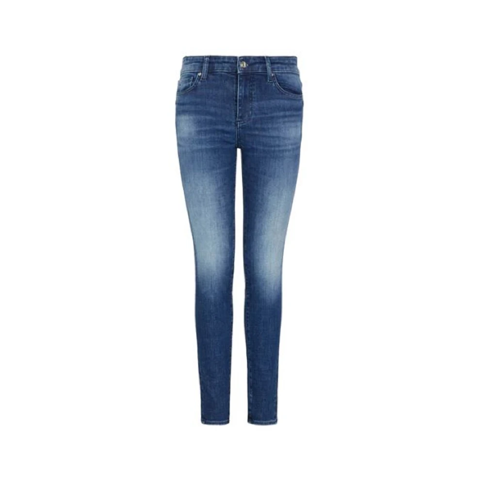 Armani Exchange Blauwe Skinny Fit Dames Jeans Blue Dames