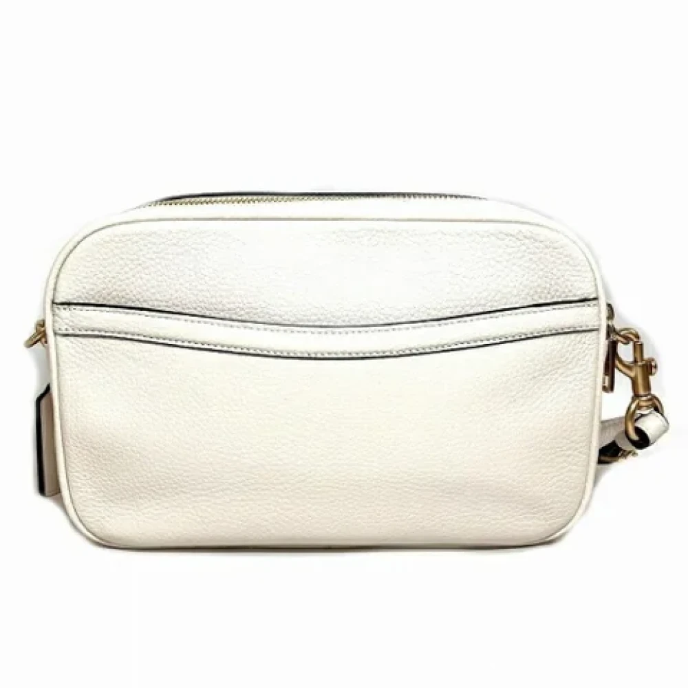 Coach Pre-owned Leather shoulder-bags White Dames