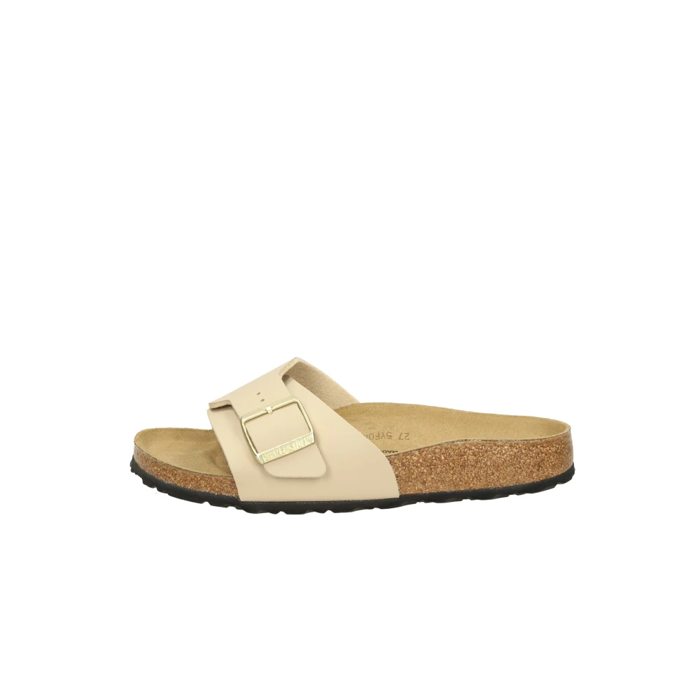 Birkenstock Women's Beige Sliders, 7 Uk, Catalina Bs Narrow Fit