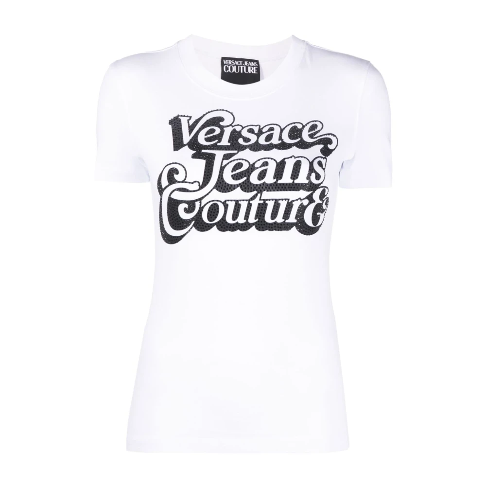Versace Jeans Couture Witte Dames T-Shirt Stijlvol en Comfortabel White Dames
