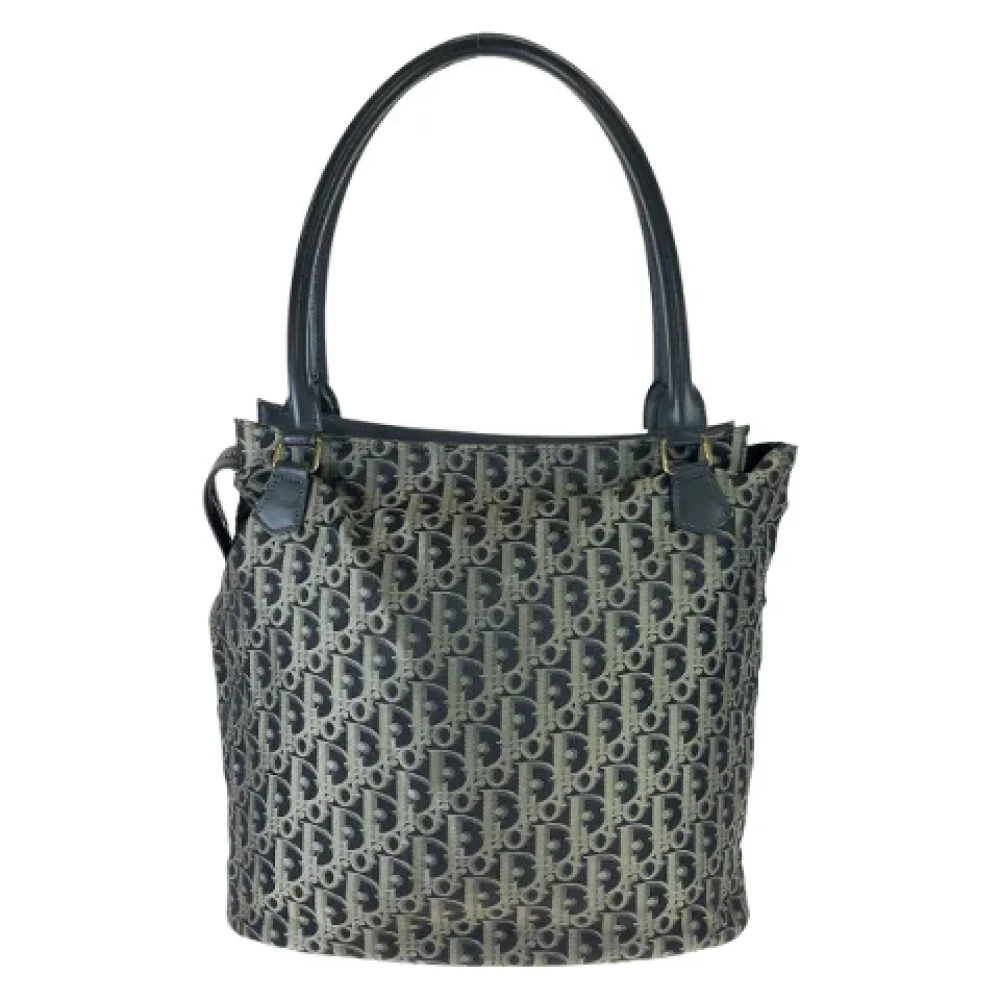 Dior Vintage Pre-owned Canvas totes Gray Dames