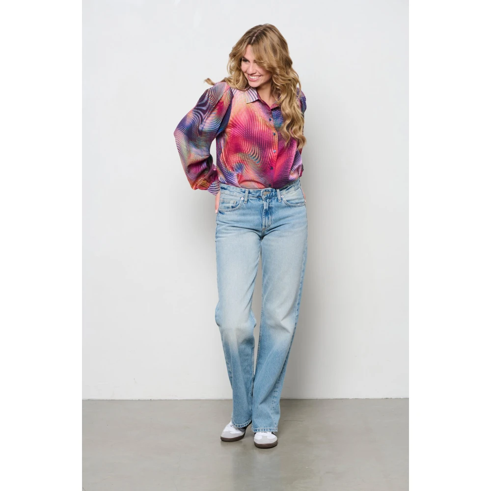 &Co Woman Oversized geruite overhemd Multicolor Dames