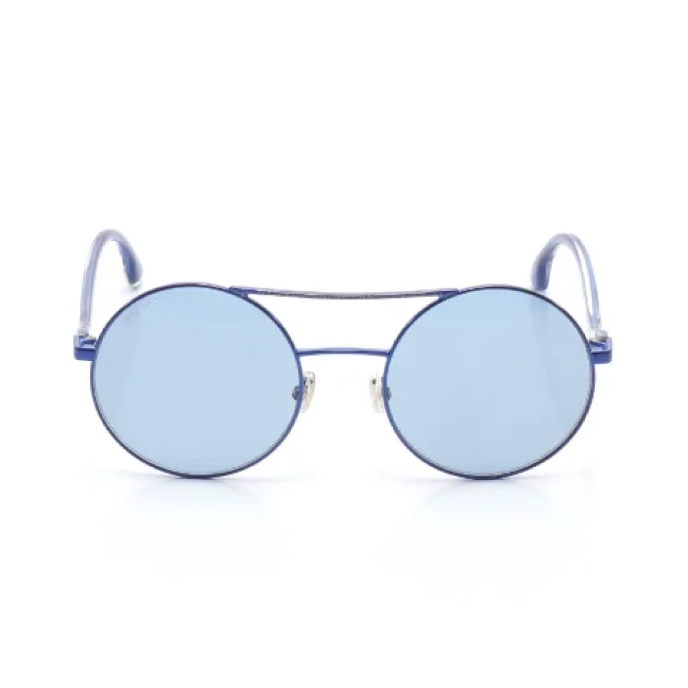 Jimmy Choo Pre-owned Metal sunglasses Blue Dames
