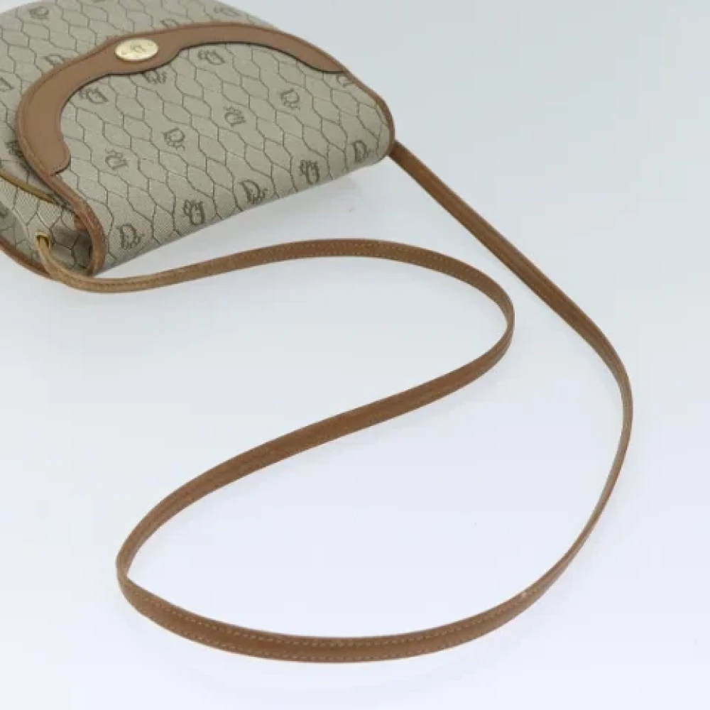 Dior Vintage Pre-owned Leather dior-bags Beige Dames