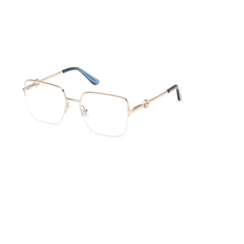 Guess Yellow Glasses, Female, 53 Mm, Square Eyeglasses