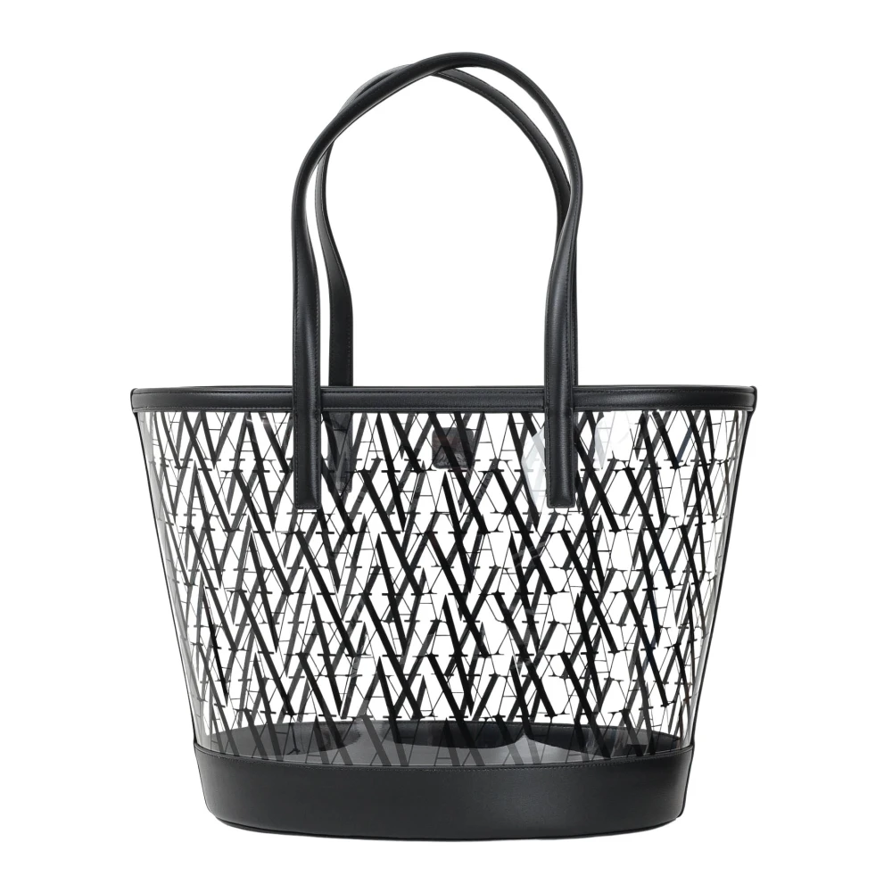 Armani Exchange Zwarte Shopper Tas Modern en veelzijdig Black Dames