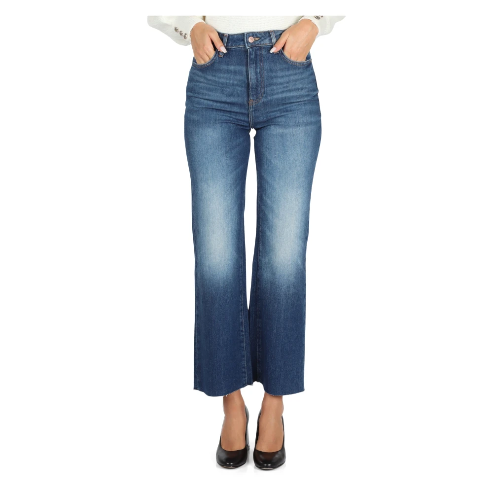 Guess Wijde pijp jeans met relaxed fit Blue Dames