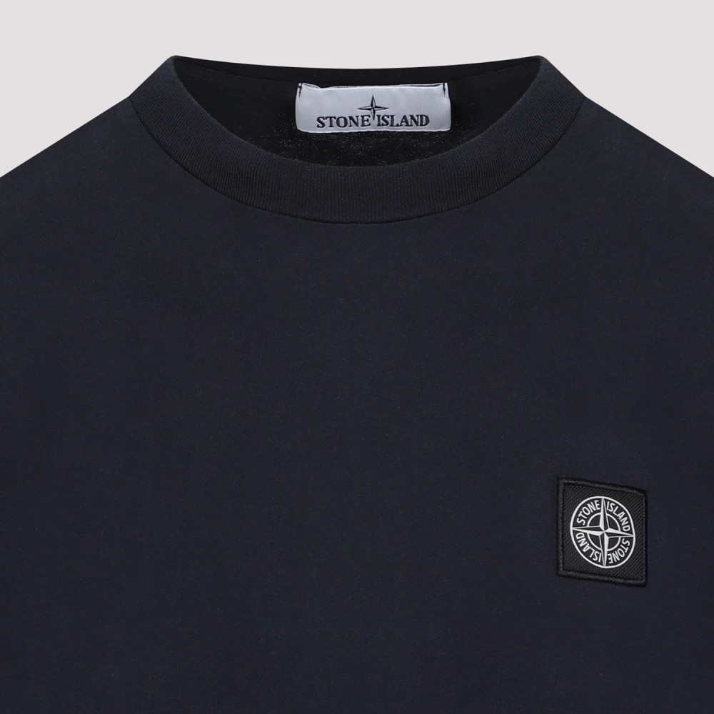 Stone Island Navy Blauw Crew Neck T-Shirt Blue Heren