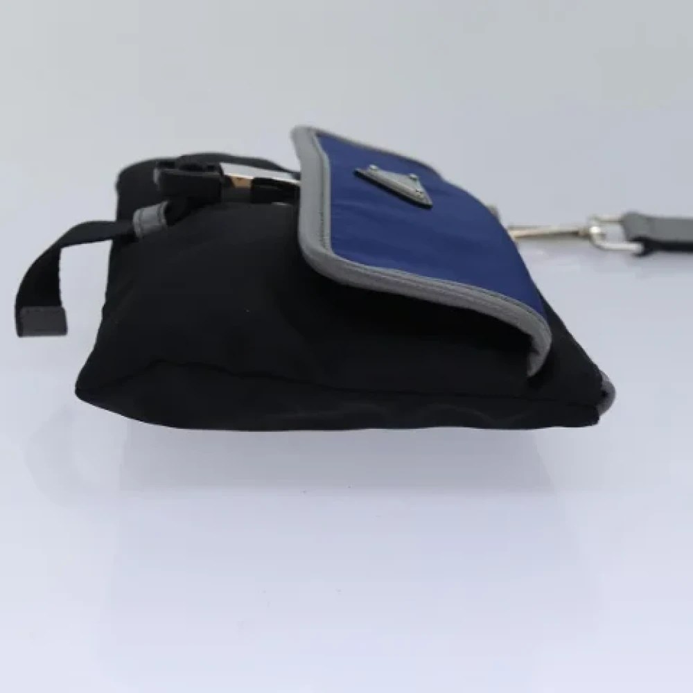 Prada Vintage Pre-owned Fabric clutches Black Dames
