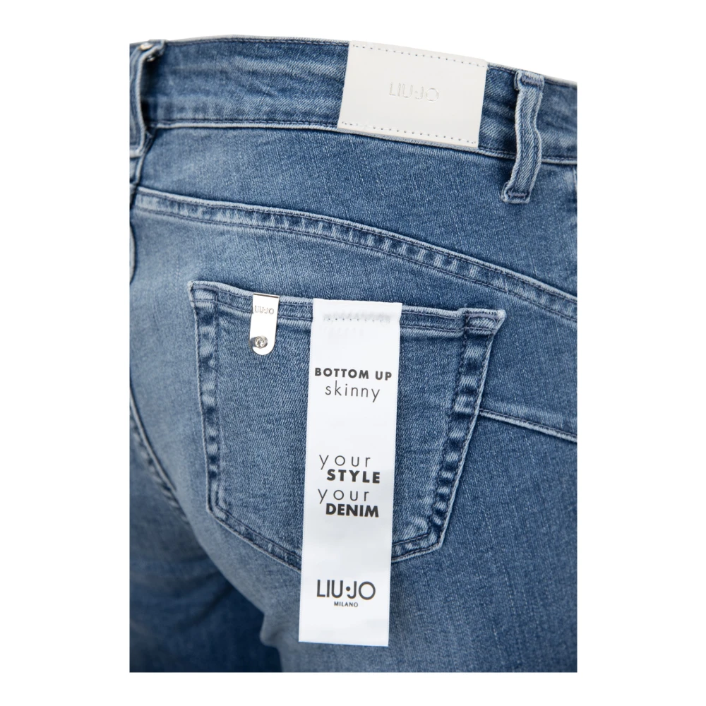 Liu Jo Dames Jeans met Rits en Knoop Blue Dames