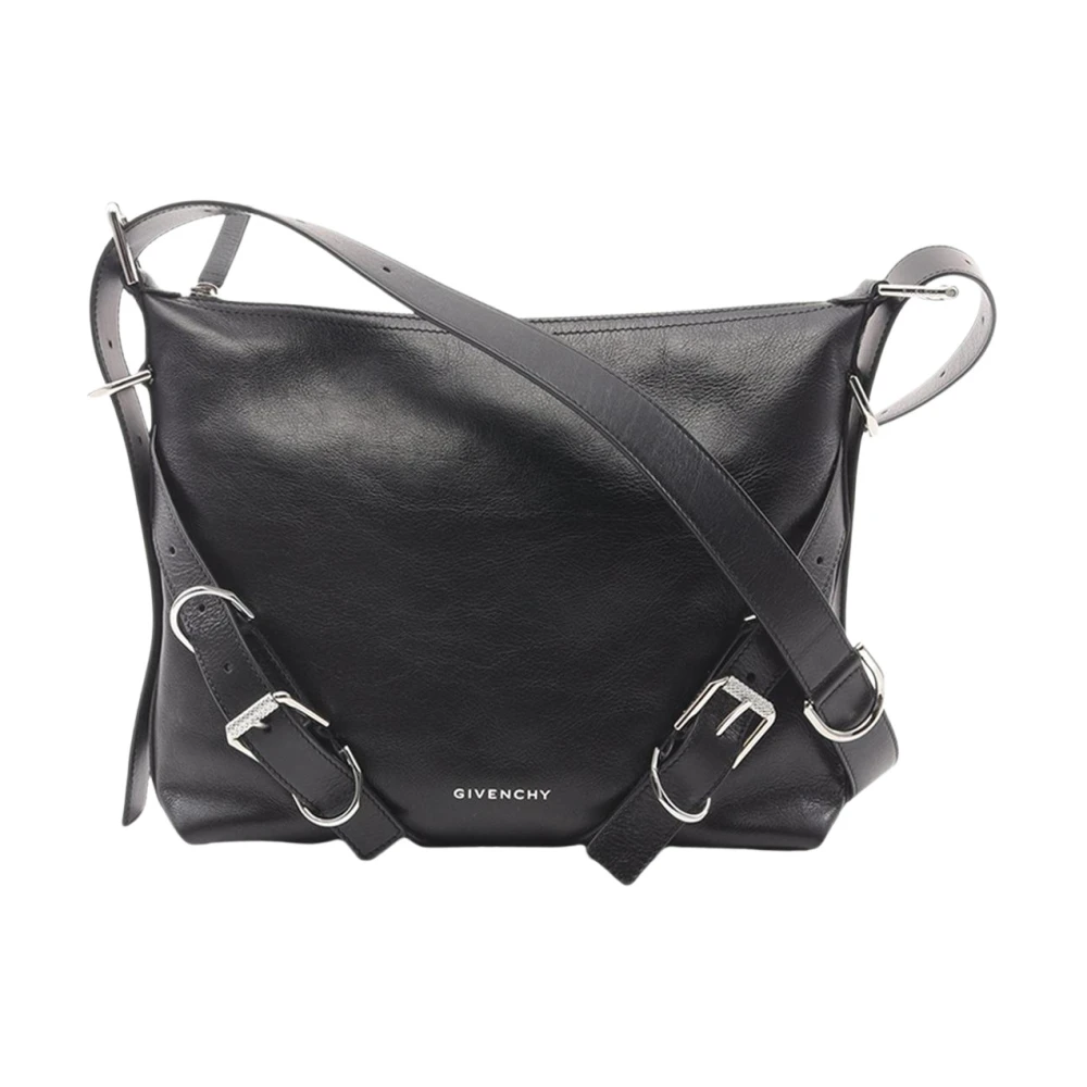 Givenchy Pre-Owned Women's Black Pre-Owned Vintage Leather Shoulder Bag