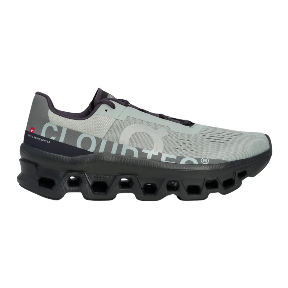 On Running Men's Gray Cloudmonster Running Shoes Size 7 Uk