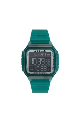 green-resin-digital-quartz-watch